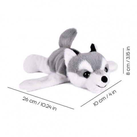 DOUDOU - pluszowa bransoletka slap pies husky Podcoll, Histoire d'Ours, jasny szary