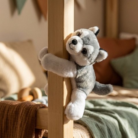 DOUDOU - pluszowa bransoletka slap pies husky Podcoll, Histoire d'Ours, jasny szary