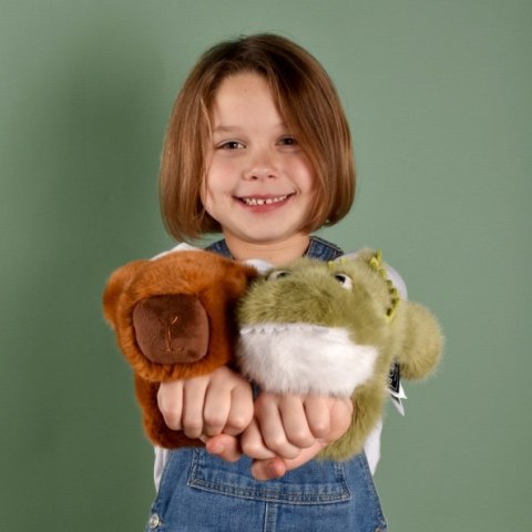 DOUDOU - pluszowa bransoletka slap kapibara Podcoll, Histoire d'Ours, rudy brązowy