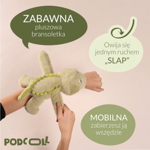 DOUDOU - pluszowa bransoletka slap krokodyl Podcoll, Histoire d'Ours, zielony