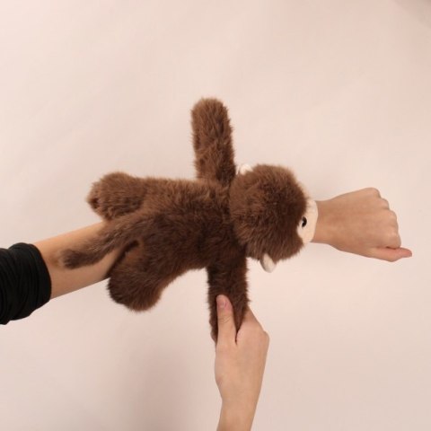 DOUDOU - pluszowa bransoletka slap małpka Podcoll, Histoire d'Ours, brązowy