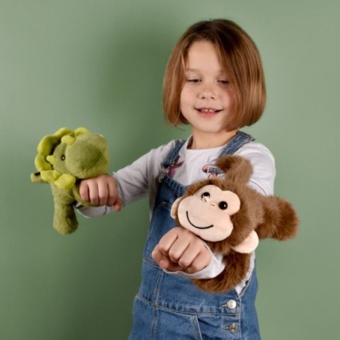 DOUDOU - pluszowa bransoletka slap małpka Podcoll, Histoire d'Ours, brązowy