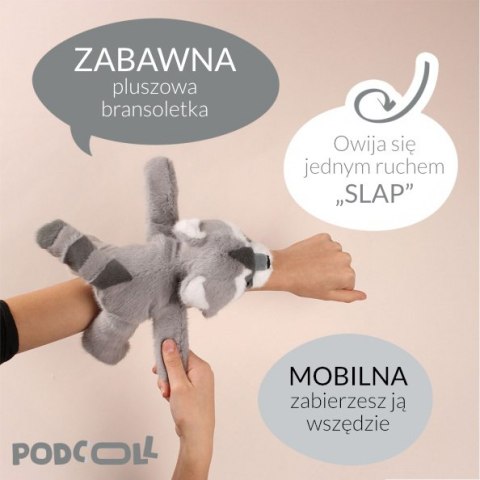 DOUDOU - pluszowa bransoletka slap szop Podcoll, Histoire d'Ours, szary