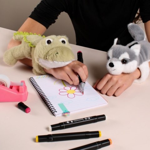 DOUDOU - pluszowa bransoletka slap szop Podcoll, Histoire d'Ours, szary
