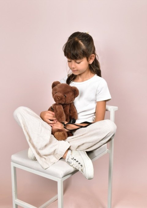 DOUDOU - pluszowa torba na ramię miś, Doudou et Compagnie, brązowy