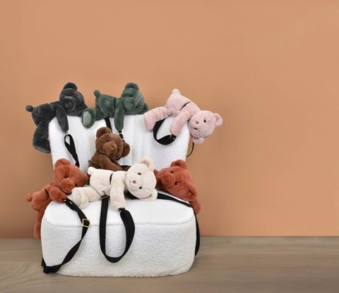 DOUDOU - pluszowa torba na ramię miś, Doudou et Compagnie, kość słoniowa