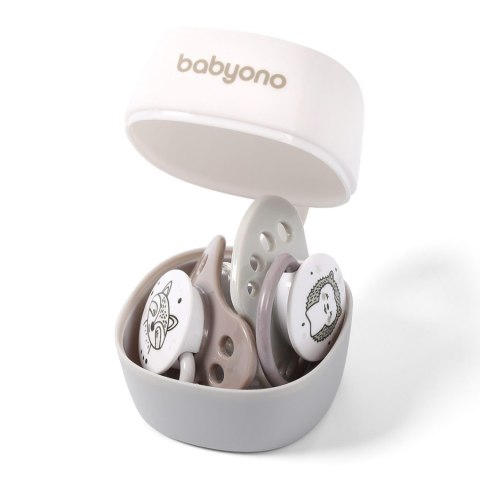 Babyono Pojemnik na smoczek NATURAL NURSING biały 535/01