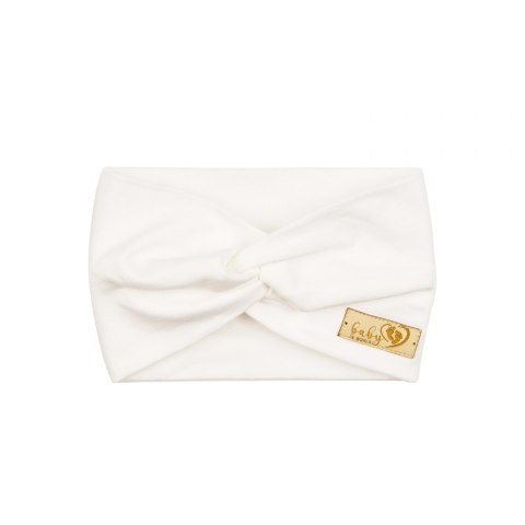 Baby In World Opaska przeplatana niemowlęca Cream 3-6m
