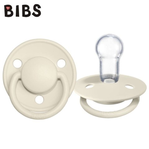 BIBS 1010216 Smoczek uspokajający DE LUX ONE SIZE IVORY