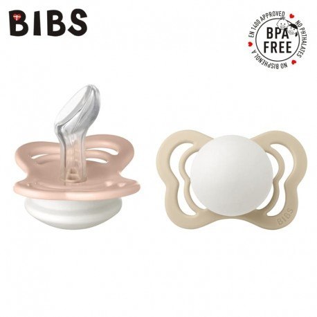 BIBS 1700319 Smoczek uspokajający COUTURE BLUSH N & VANILLA N S 2-pak