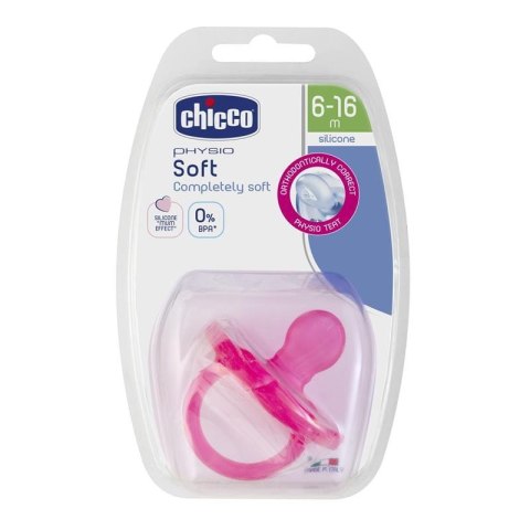 CHICCO Smoczek PHYSIO SOFT silikon 6-16m+ 1 szt