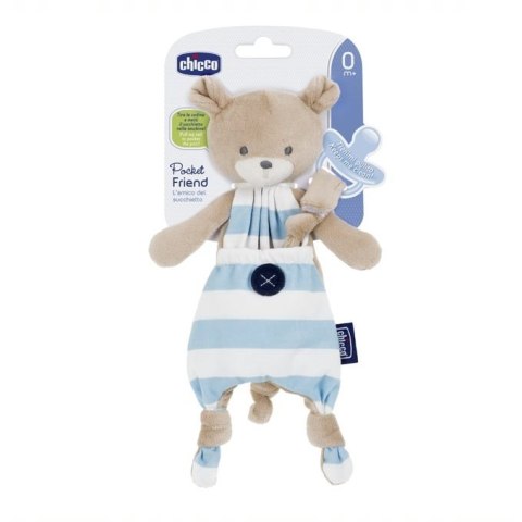 CHICCO Maskotka do smoczka Pocket Friend boy