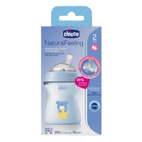 CHICCO Butelka NF plastikowa 2m+ 250 ml boy