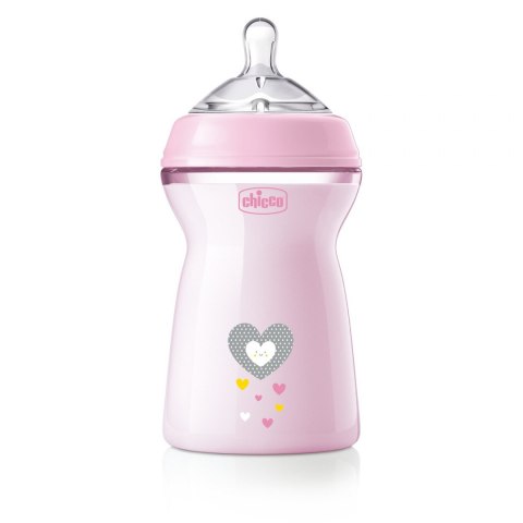 CHICCO Butelka NF plastikowa 6m+ 330 ml girl