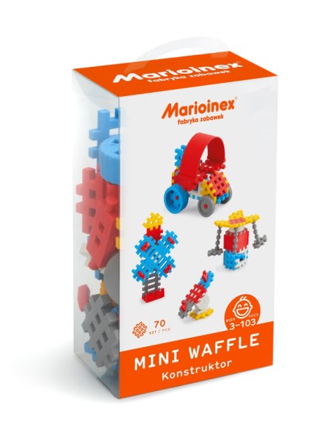 MARIOINEX Klocki waffle mini 70 szt. Konstruktor