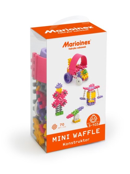 MARIOINEX Klocki waffle mini 70 szt. Konstruktor