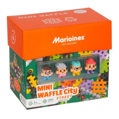 MARIOINEX Klocki waffle mini - Ulica 280 el.