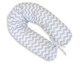 Poduszka ciążowa Longer- Simple chevron szary