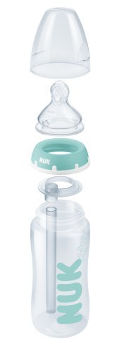 NUK 741148 Butelka FC+ 300 ml ANTI-COLIC Professional ze wskaźnikiem temperatury smoczek silikonowy 0-6 m