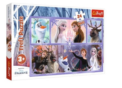 Trefl Puzzle 24 el. MAXI Świat pełen magii Disney Frozen