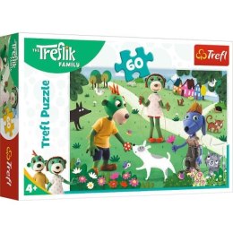 TREFL Puzzle 60 el. Radosny dzień Treflików