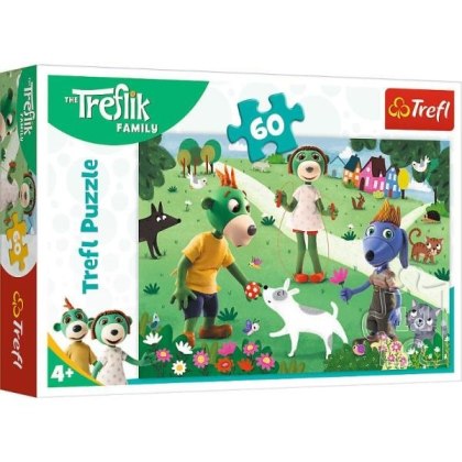 Trefl Puzzle 60 el. Radosny dzień Treflików