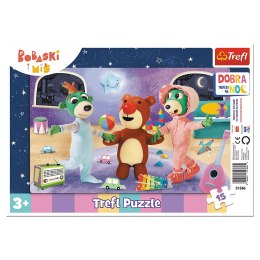 TREFL Puzzle 15 Ramkowe - Czas na sen - Dobranoc, Trefliki na noc