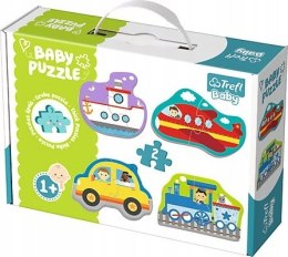 TREFL Puzzle Baby Classic Pojazdy transportowe 1+