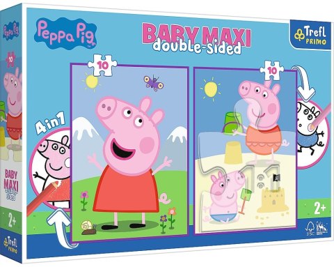 Trefl Puzzle Baby MAXI 2x10 Pogodny dzień Peppy