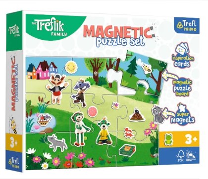 Trefl Puzzle magnetyczne - Treflikowy dzień