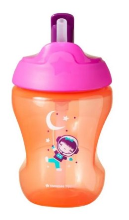 Tommee Tippee TT Kubek niekapek ze słomką girl 7m+ 230ml