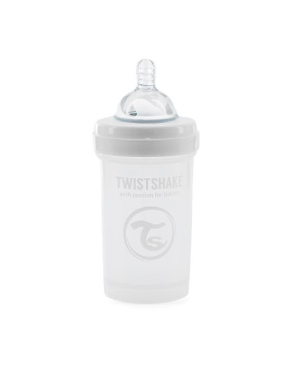 TWISTSHAKE Butelka Anti-Colic 260 ml White