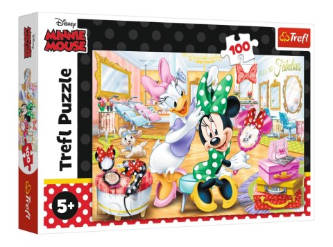 Trefl Puzzle 100 el. Minnie w salonie kosmetycznym