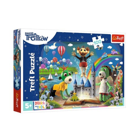 Trefl Puzzle 100 el. Bajkowy wieczór z Treflikami