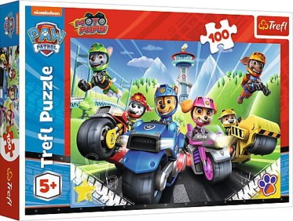 Trefl Puzzle 100 Psi Patrol na motorach