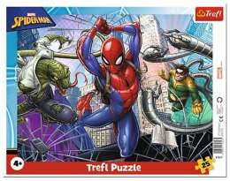 TREFL Puzzle 25 ramkowe Odważny Spiderman