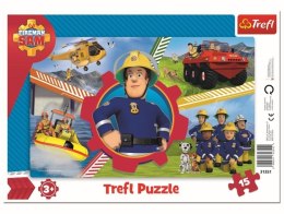 TREFL Puzzle 15 ramkowe Dzień Strażaka Sama 3+