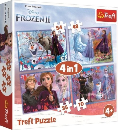 TREFL Puzzle 4w1 Podróż w nieznane