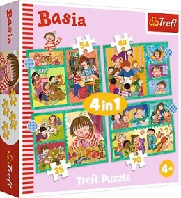 TREFL Puzzle 4w1 Przygody Basi