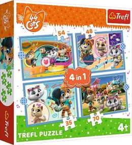 TREFL Puzzle 4w1 Kocia ferajna