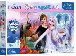 TREFL Puzzle 60 XXL Tańczące siostry / Disney Frozen