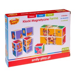 SMILY PLAY Klocki magnetyczne Farma