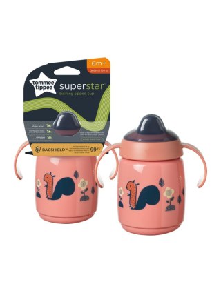 Tommee Tippee Kubek z uchwytami SUPERSTAR 300ml 6m+ różowy