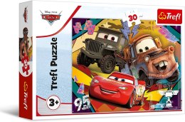 TREFL Puzzle 30 Rozpędzone samochody / Disney Cars 3