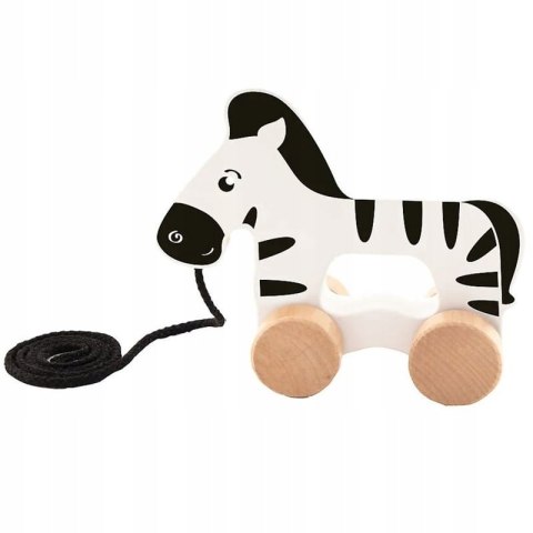 Trefl Drewniana zabawka do ciągnięcia Zena the Zebra