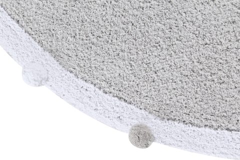 Lorena Canals Dywan bawełniany Bubbly Light Grey Ø 120 cm