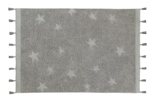 Lorena Canals Dywan bawełniany Hippy Stars Grey 120 x 175 cm