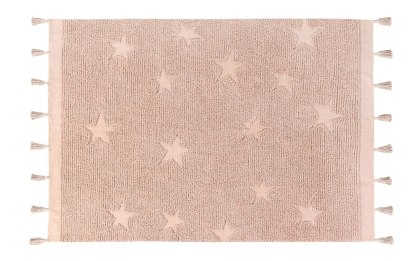 Lorena Canals Dywan bawełniany Hippy Stars Vintage Nude 120 x 175 cm