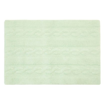 Lorena Canals Dywan bawełniany Trenzas Soft Mint Small 80 x 120 cm