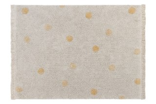 Lorena Canals Dywan bawełniany Hippy Dots Natural Honey 120 x 160 cm